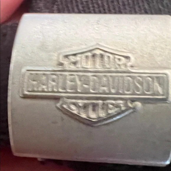 #1591**Harley-Davidson Black Cap with White Winged 115 Logo - Picture 12 of 16